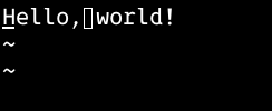 The 0xProto font displays NBSP as a square